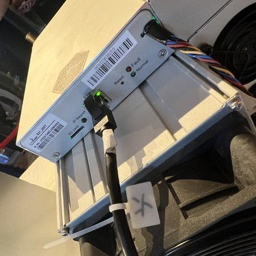Antminer S19 XP running at high efficiency in German mining farm